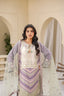 3 Piece Stitched Embroidered Silk Suit