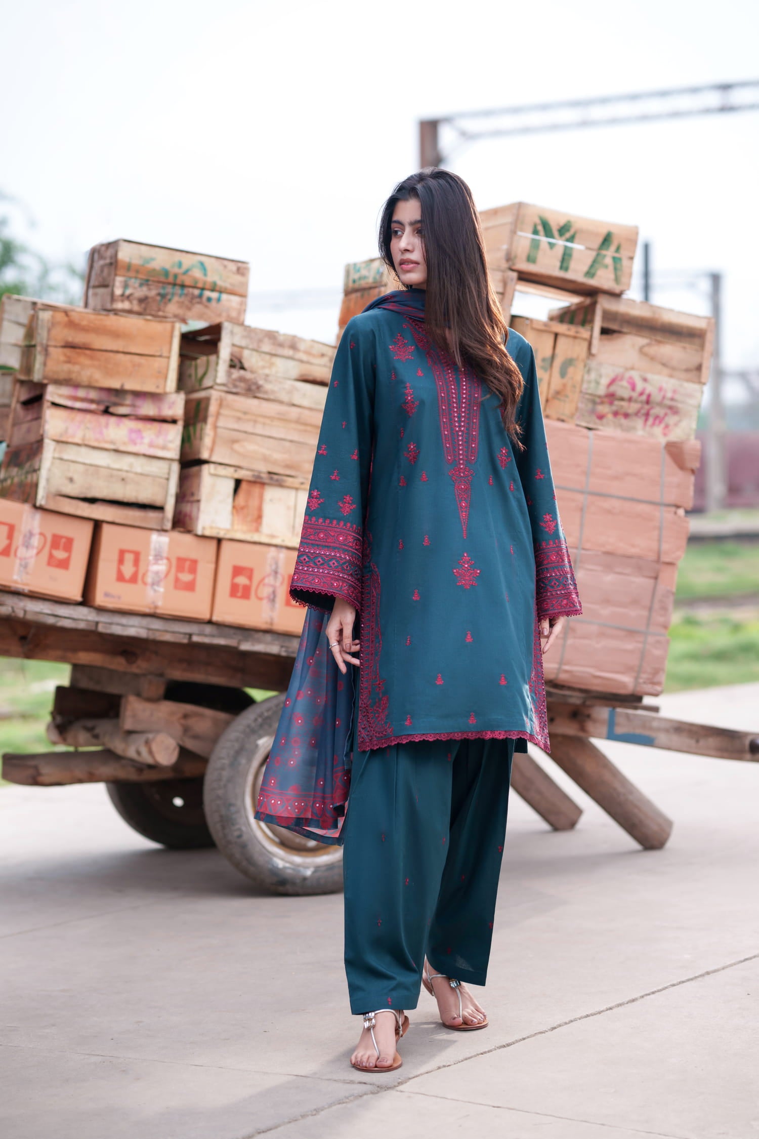 Safarnama 3PC Embroidered Lawn Secondary image