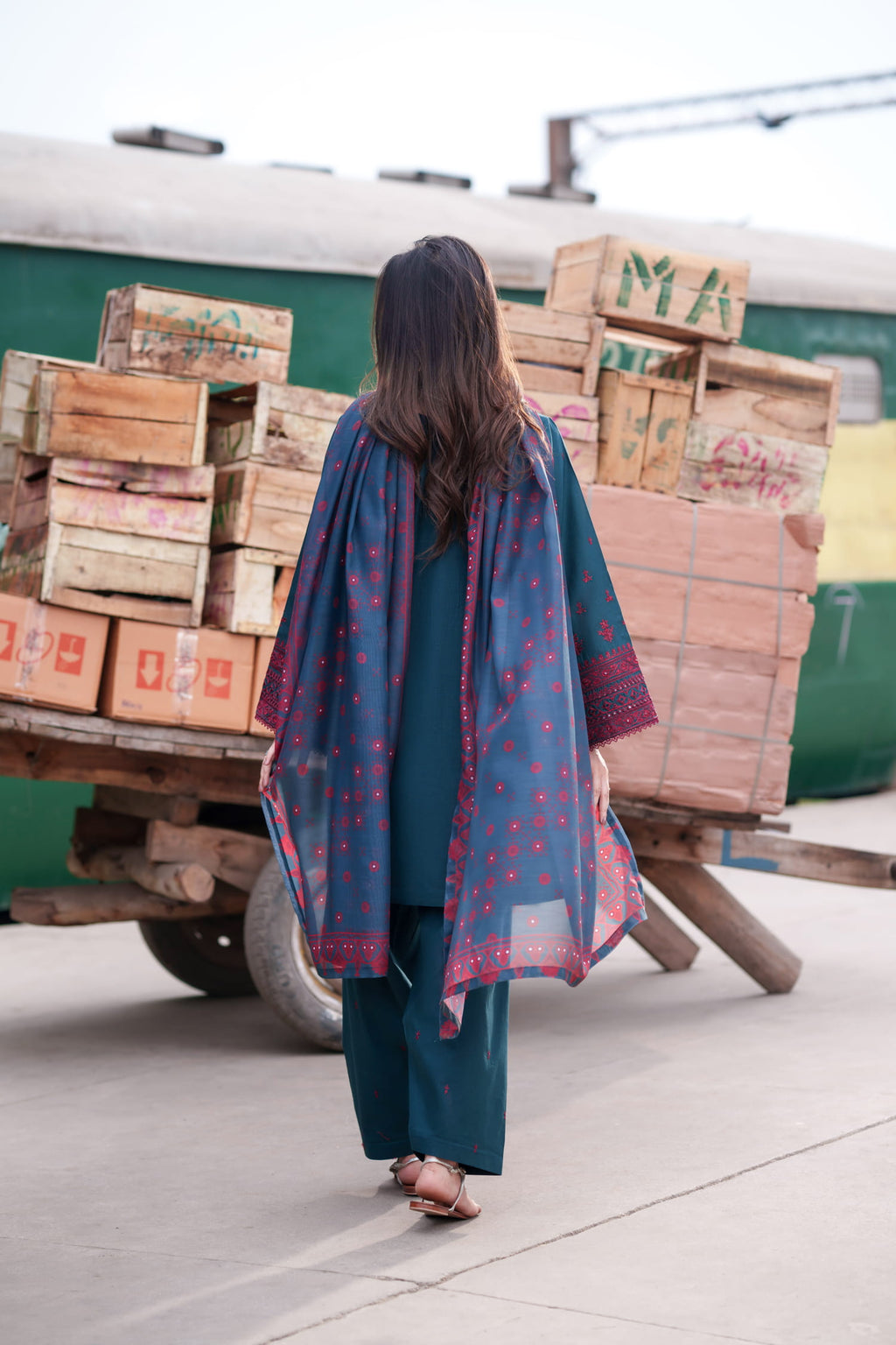 Safarnama 3PC Embroidered Lawn