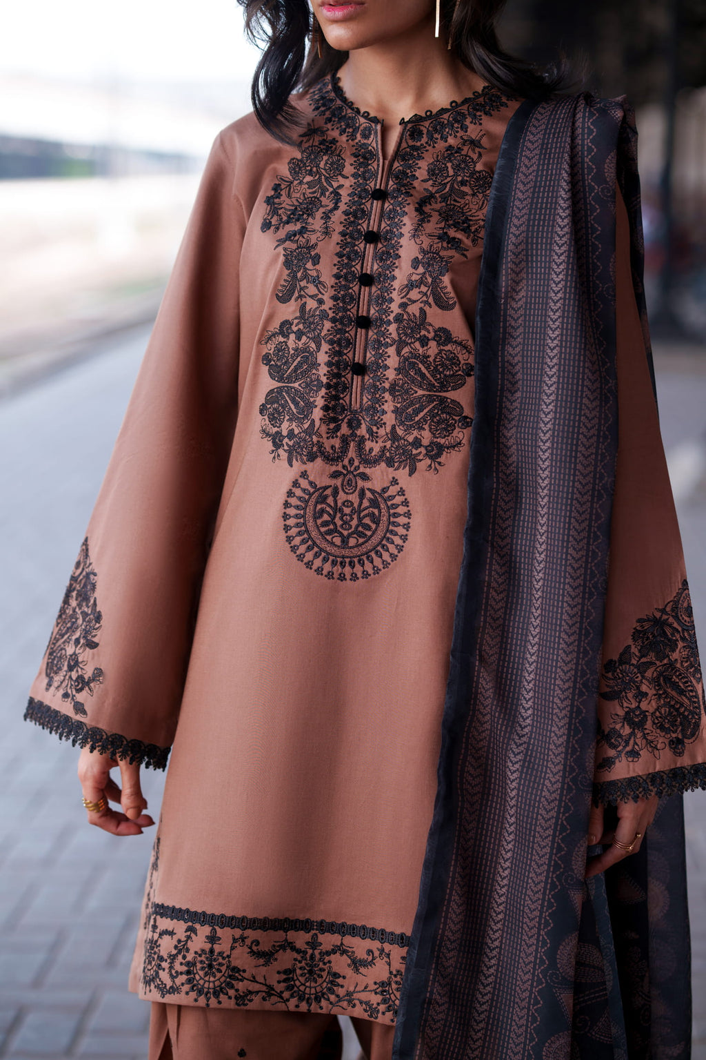 Safarnama 3PC Embroidered Lawn