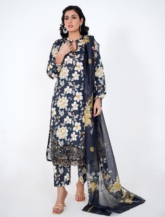 Zar - 3-Piece Embroidered