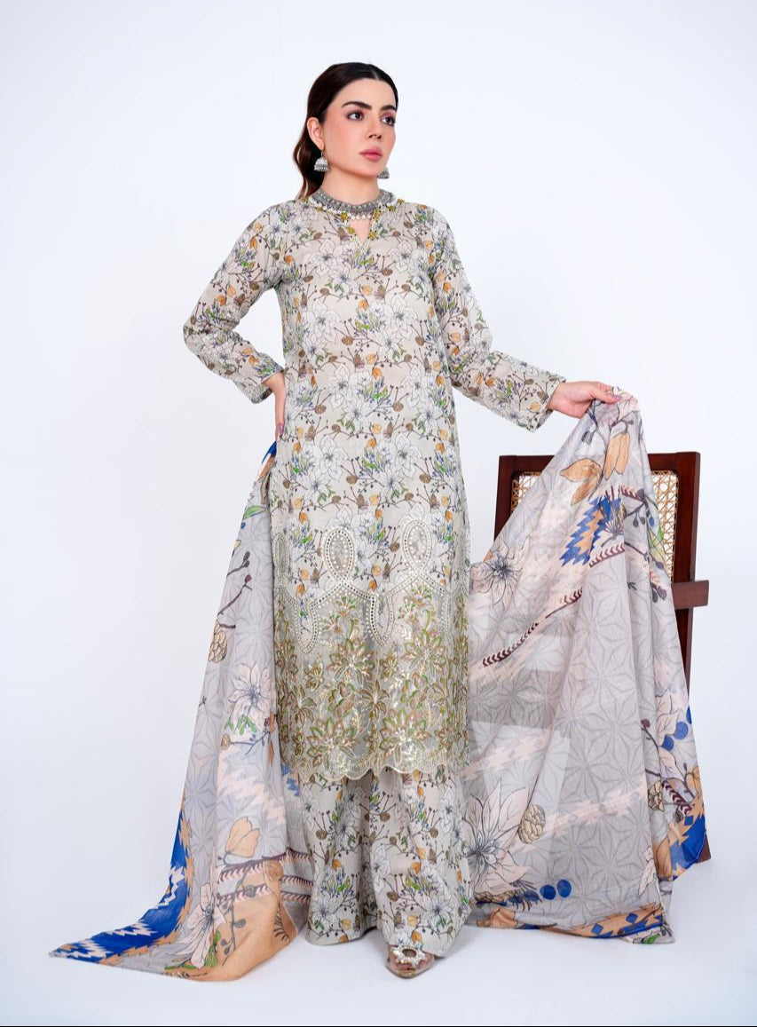 Lina - Embroidered 3-Piece