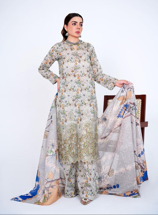 Lina - Embroidered 3-Piece