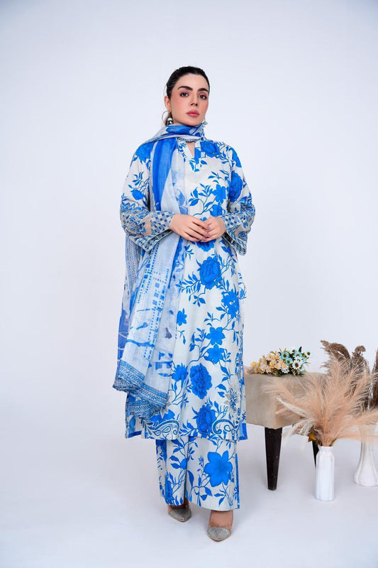 Khushgawar - Embroidered 3-Piece