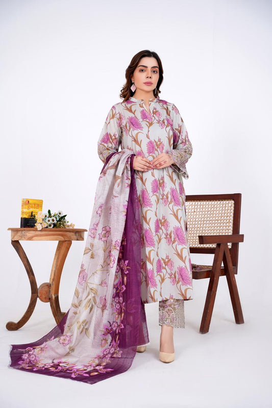 Noor - Embroidered 3-Piece