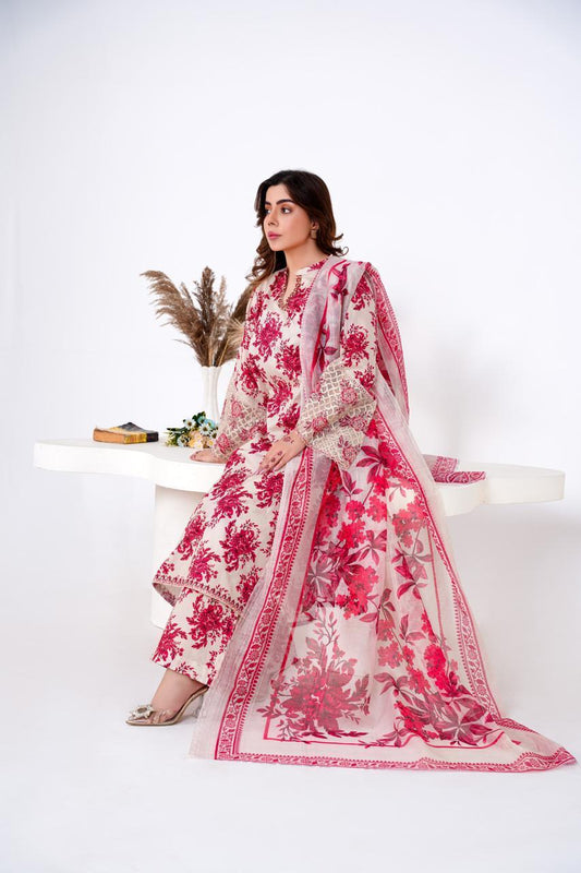 Aafreen - Embroidered 3-Piece