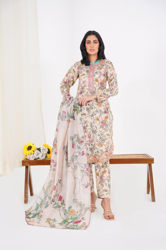 Bahar - Embroidered 3-Piece