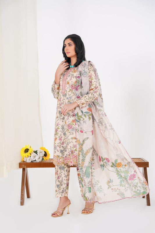 Bahar - Embroidered 3-Piece