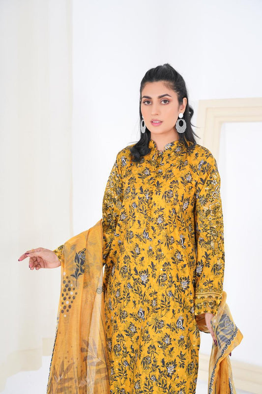 Sonehri - Embroidered 3-Piece