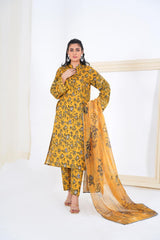 Sonehri - Embroidered 3-Piece