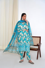 Leher - Embroidered 3-Piece