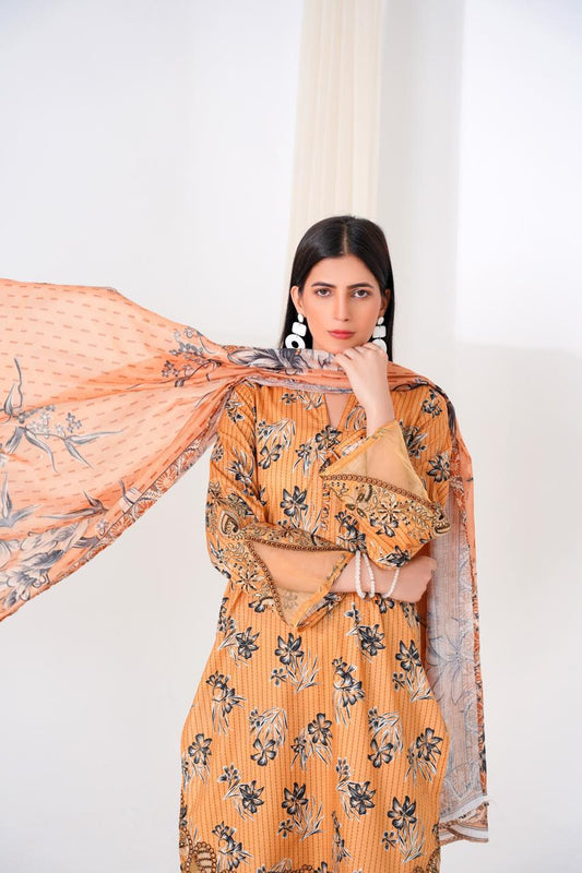 Naqsh - Embroidered 3-Piece