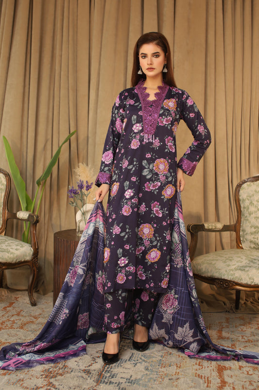 Elanor - Embroidered 3-Piece (Hrn)