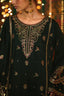 3-Piece Embroidered Viscose Silk Suit