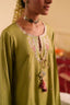 3-Piece Embroidered Viscose Silk Suit