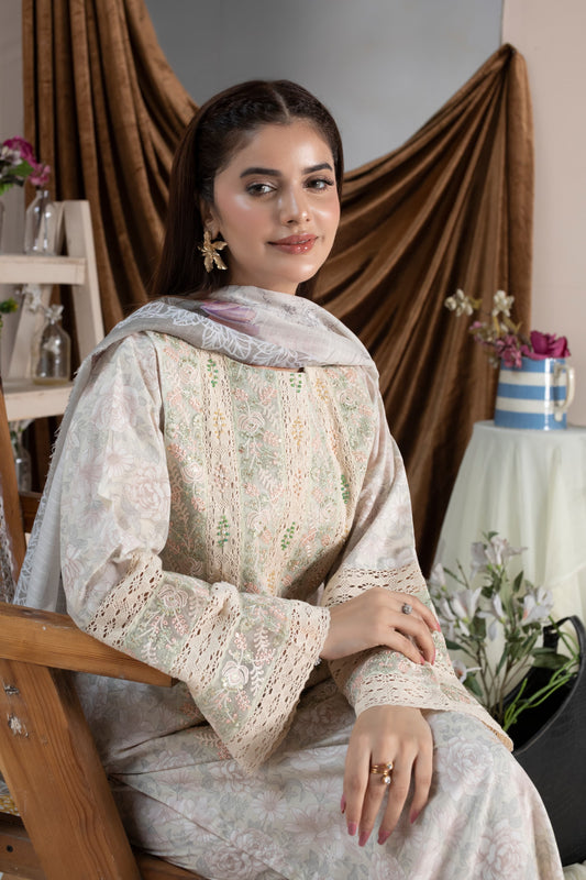 Inara - Embroidered 3-Piece (Hrn)
