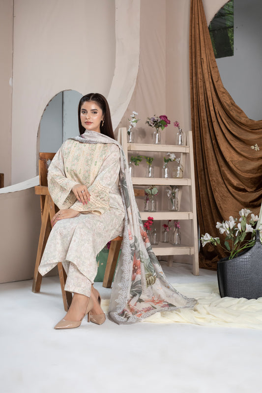 Inara - Embroidered 3-Piece (Hrn)