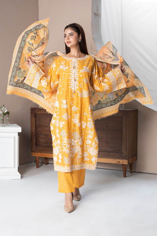 Abeer - Embroidered 3-Piece (Hrn)