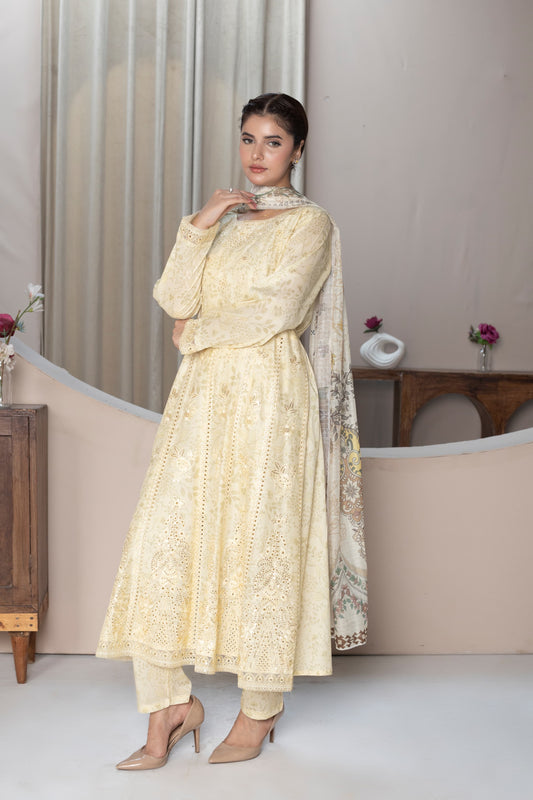 Myra - Embroidered 3-Piece (Hrn)