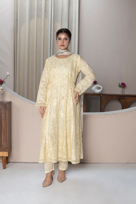 Myra - Embroidered 3-Piece (Hrn)