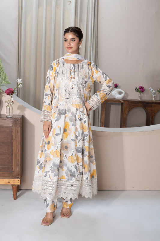 Haya - Embroidered 3-Piece (Hrn)
