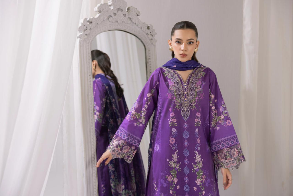 Embroidered 3 piece Lawn H-1
