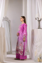 Embroidered 3 piece Lawn R-7