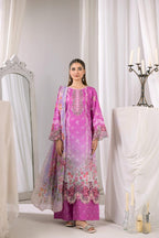 Embroidered 3 piece Lawn R-7