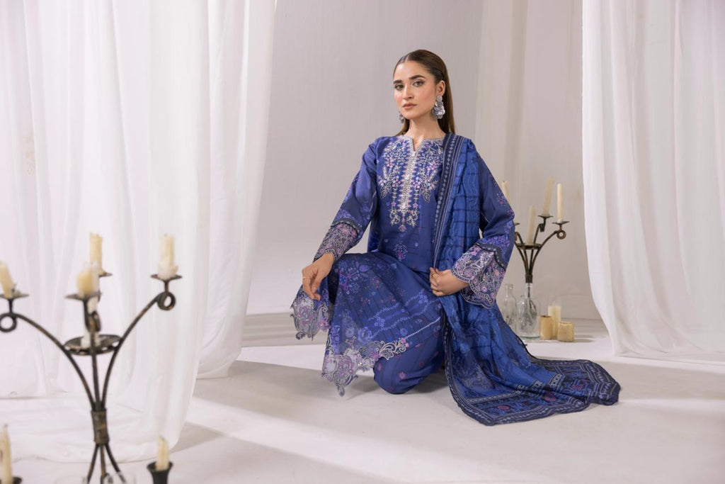 Embroidered 3 piece Lawn H-5