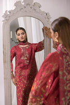 Embroidered 3 piece Lawn R-9