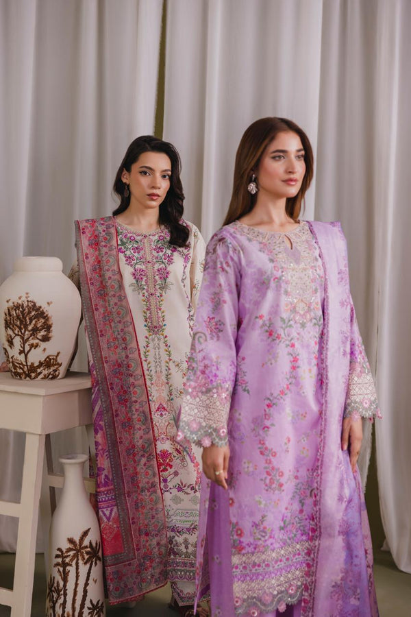 Embroidered 3 piece Lawn H-6