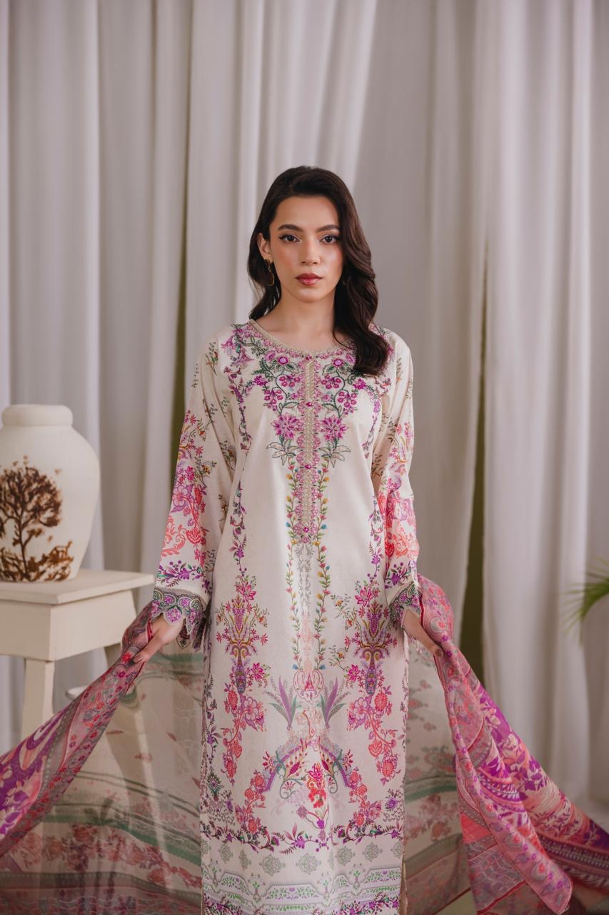 Embroidered 3 piece Lawn R-2 Secondary image
