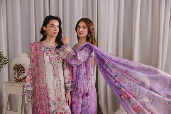Embroidered 3 piece Lawn H-6