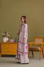 Embroidered 3 piece Lawn R-4