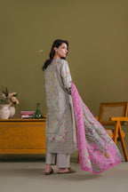 Embroidered 3 piece Lawn H-7