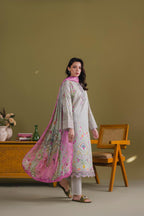 Embroidered 3 piece Lawn H-7