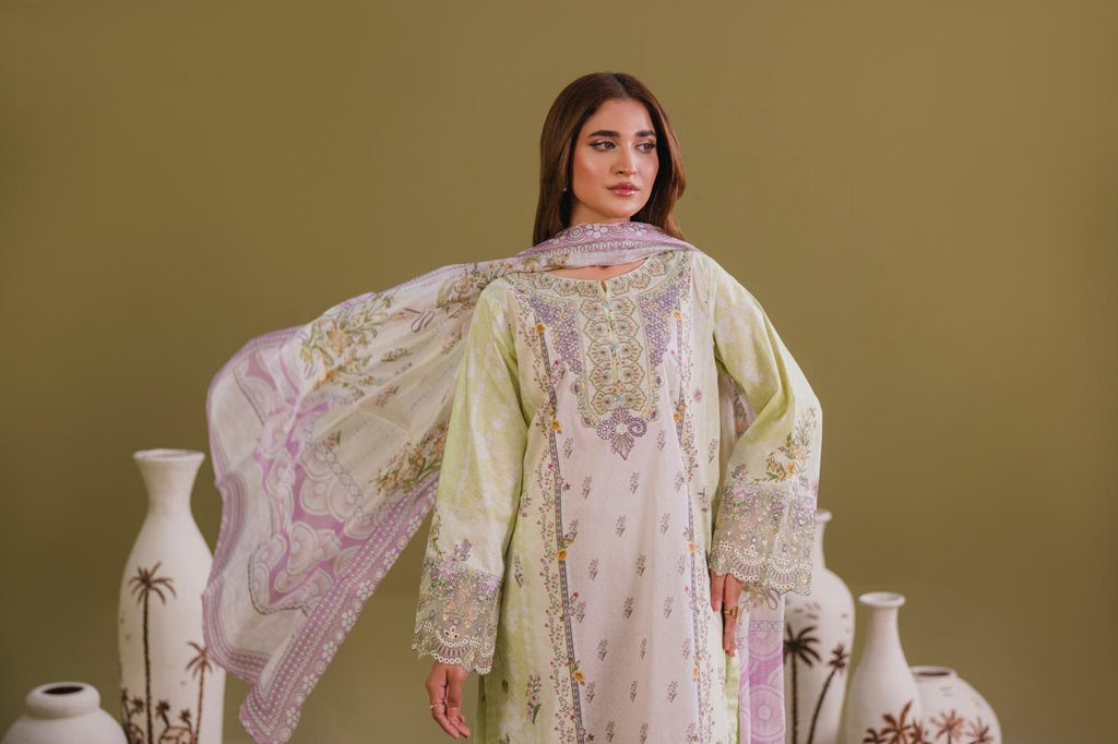 Embroidered 3 piece Lawn R-3