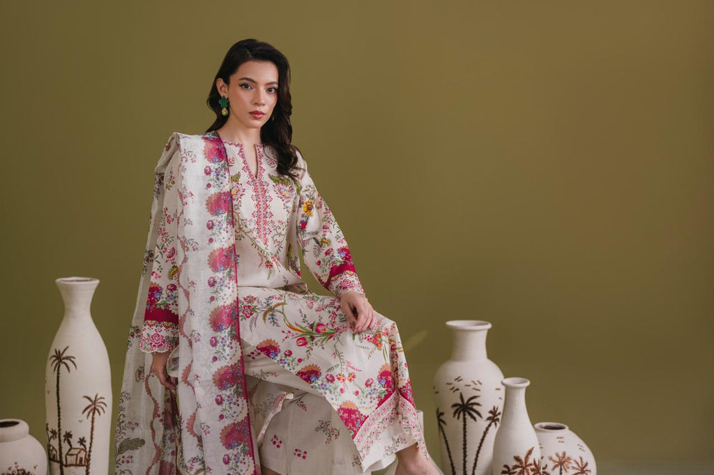 Embroidered 3 piece Lawn H-8
