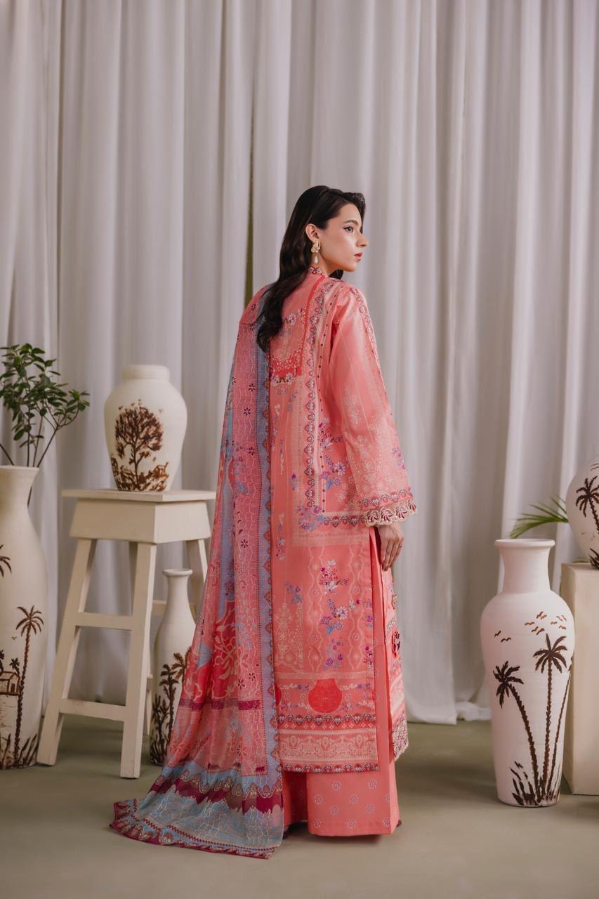 Embroidered 3 piece Lawn R-5
