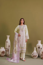 Embroidered 3 piece Lawn R-3