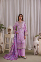 Embroidered 3 piece Lawn H-6
