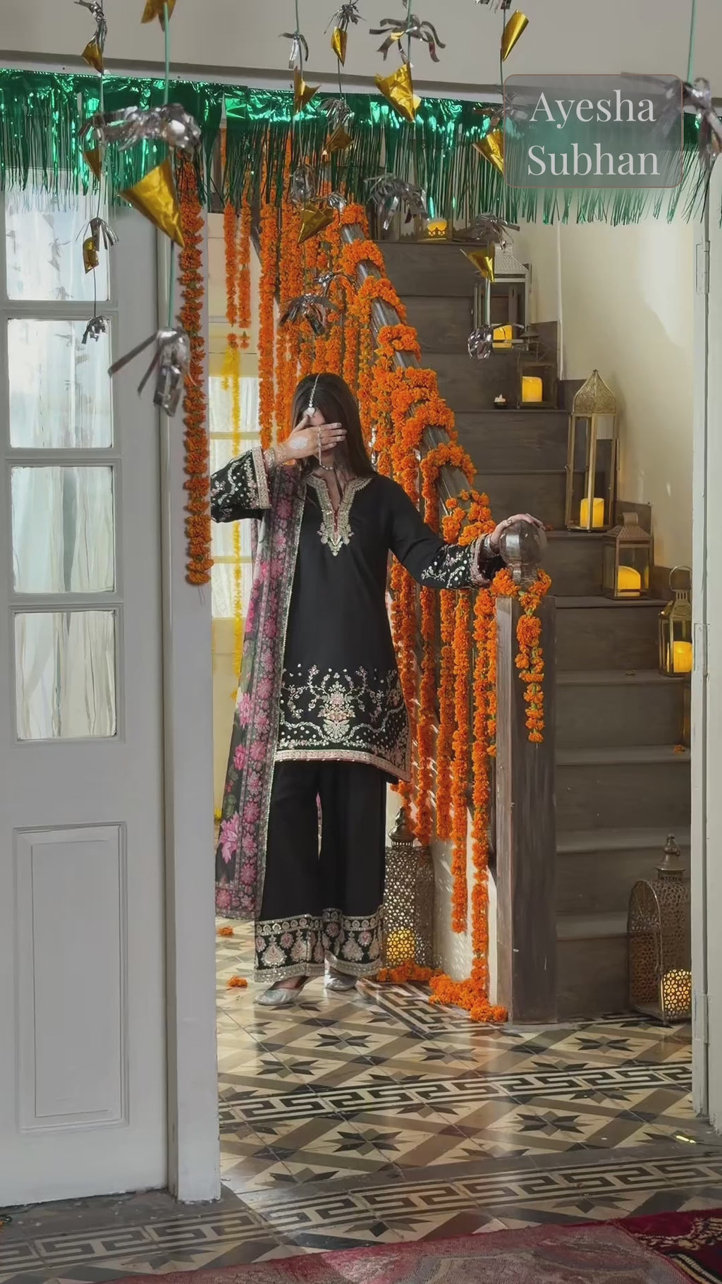 3 Piece Stitched Embroidered Viscose Silk Suit